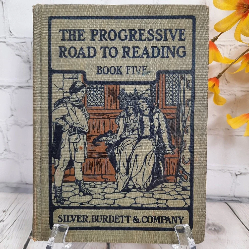 The Progressive Road to Reading Book Five by Georgine Burchill Vintage Textbook